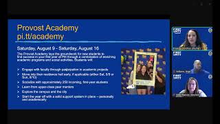 Pitt Provost Academy
