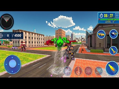 Tornado Robot Game: Eagle Robot Transform Hero Hurricane - Android Gameplay