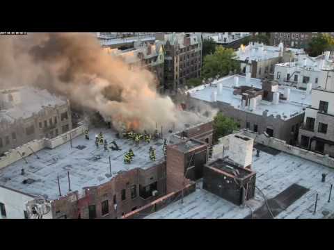 FDNY Drone Deployed at Brooklyn 3-alarm fire 6-2-17