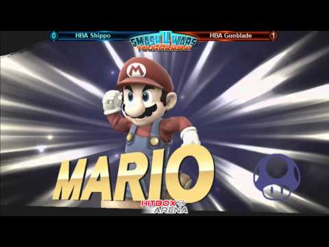 Smash 4 Wars 53 - HBA Shippo (Sheik) vs HBA Gunblade (Mario) Loser's Finals