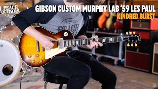 Video thumbnail for No Talking...Just Tones | Gibson Custom Murphy Lab '59 Les Paul Ultra Heavy Aged - Kindred Burst by Peach Guitars