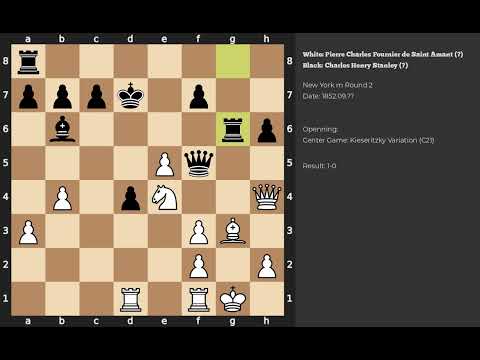 Pierre Charles Fournier de Saint Amant - Charles Henry Stanley | Center Game | 1852