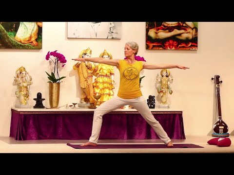 Yogastunde "Meditatives Halten" mit Vishnuprema  - Yoga Vidya Mittelstufe Live 16:15 Uhr 02.06.2021