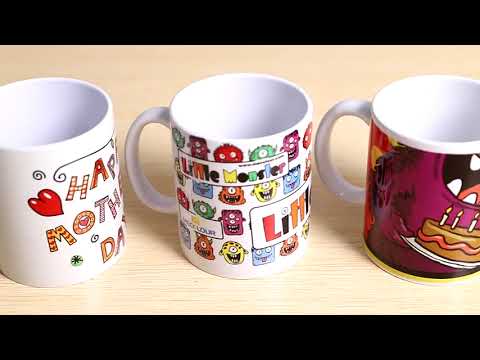 11 oz sublimation plain white mug ceramic coffee mugs with h...