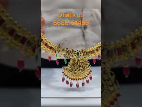Lakshmi necklace #trending #gold #necklace #viral @shaikshabeena5787