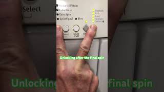 Unlocking door Frigidaire front load washer (Part 2) #shorts #frontloader #washerrepair