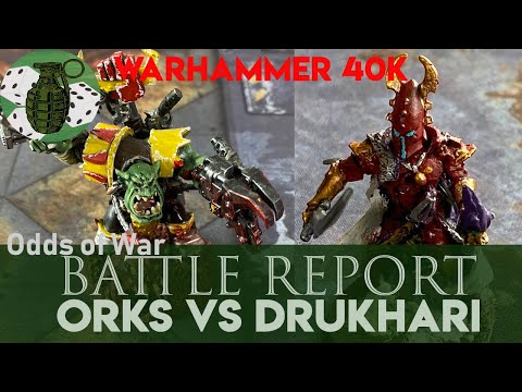 Warhammer 40K 8th Edition Battle Report: Orks vs Drukhari