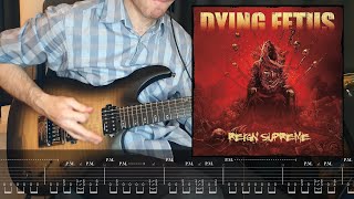 DYING FETUS - In the Trenches (Guitar Cover with On Screen Tabs)