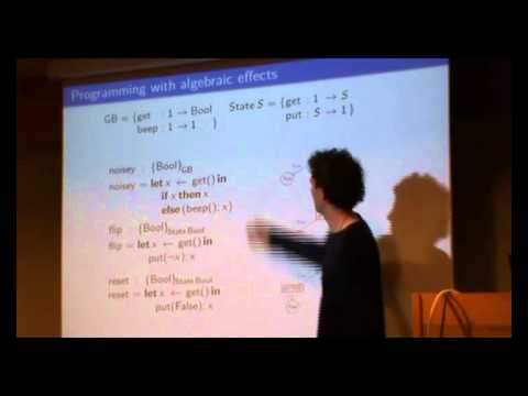 WGP 2014: Sam Lindley. Algebraic Effects and Effect Handlers for Idioms and Arrows