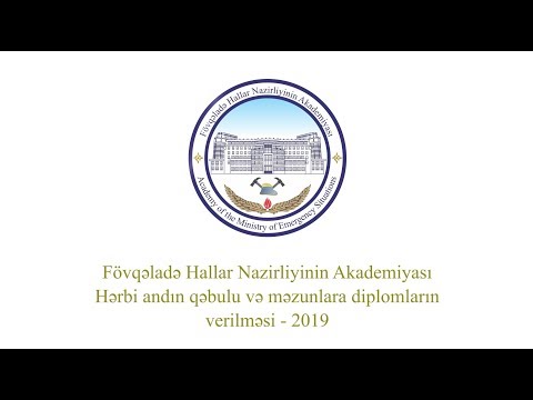 Fövqəladə Hallar Nazirliyinin Akademiyasında hərbi andın qəbulu və məzun buraxılışı