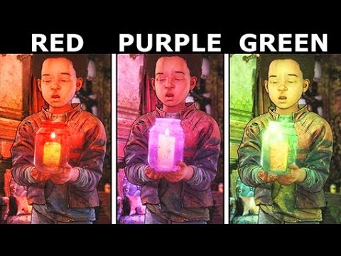 Red, Purple Or Green - Clementine Chooses Candle Color - The Walking Dead Final Season 4 Episode 3