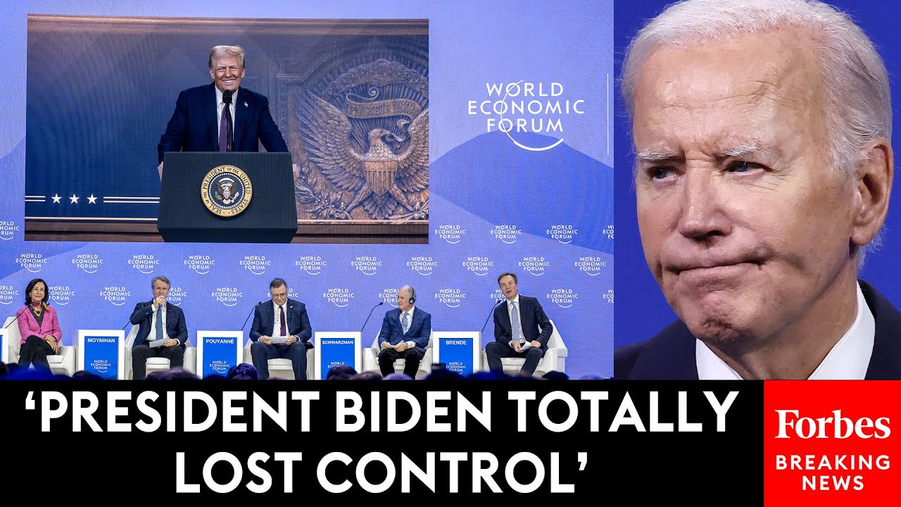 BREAKING NEWS: Trump Celebrates Fixing 'Totally Inept' Biden Admin.'s Mistakes In Remarks To WEF