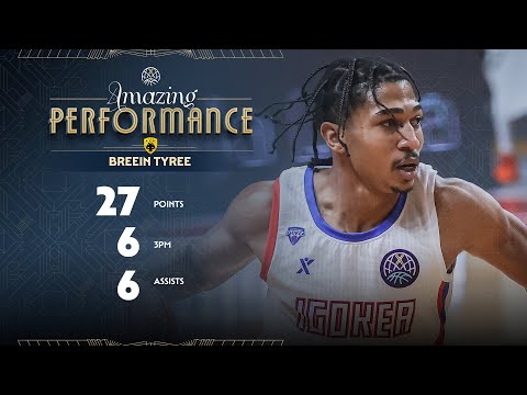 Breein Tyree (27 PTS) | Player Highlights | IGO v TS | #BasketballCL 2025-26