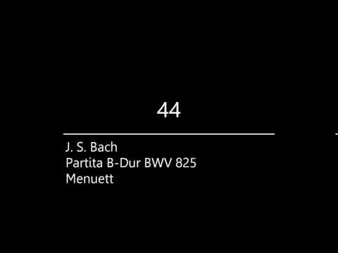 Hörbeispiel 44 - J. S. Bach - Partita B-Dur BWV 825 Menuett
