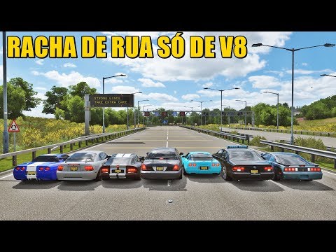 RACHA DE RUA SÓ DE MUSCLE CARS 💪 FORZA HORIZON 4
