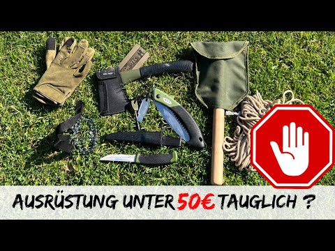 Billig Bushcraft Ausrüstung / Werkzeug im Test / bushcraft_bayern