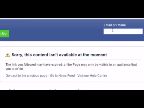 How to fix 'Sorry, this content isn't available at the moment' #Facebook warning