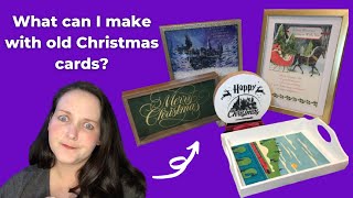 Old Christmas Card Crafts | What can I make with old Christmas cards? | Christmas Dollar Tree DIYs