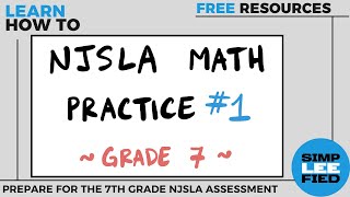 NJSLA- Algebra 1 Review #1 [PDF & Answer Key Link in Description]