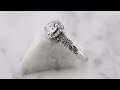 video - Floral Bouquet Light Engagement Ring