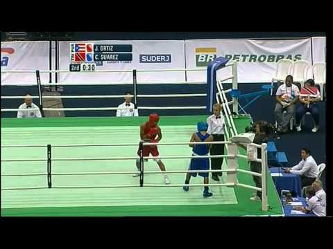 Light Fly (49kg) SF - Ortiz (PUR) vs Suarez (TRI) - 2012 American Olympic Qualifying Event
