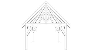 12x12 Timber Frame Gazebo
