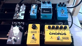Video thumbnail for Big Chorus Shootout + Opinion (MXR, Boss, Walrus Audio, Mooer, Stonefish) by Made by Miike