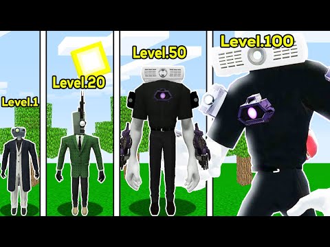 TİTAN PROJECTOR MAN SEVİYELERİ 😱 - Minecraft