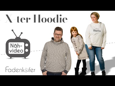 Sewing a hoodie, adding a kangaroo pocket or side seam pockets: a beginner-friendly sewing tutorial.