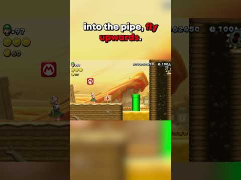 Skipping the WHOLE level in New Super Luigi U #secret #shortcut #speedrun #newsupermariobros