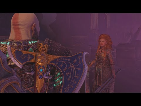 Kratos Meets Thor's Daughter Thrud And Is Impressed With Her Fighting Moves - God Of War: Ragnarök