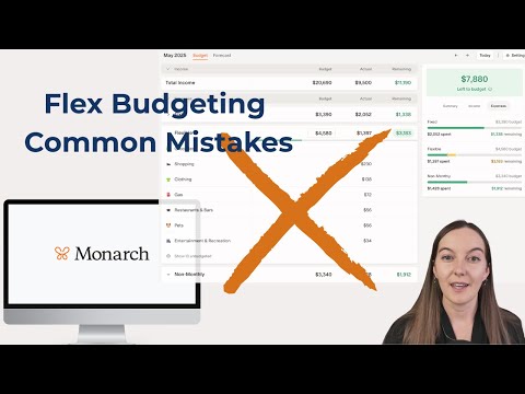 Common Mistakes Using Flex Budgeting In Monarch Money