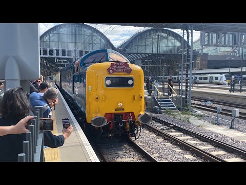 55009 Alycidon “Capital Deltic” 29th July 2023 departs Kings Cross