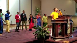 Caleb Carroll - Talented 14 yr old sings Cover of &quot;Intentional&quot; by Travis Greene LAM Sunday Worship