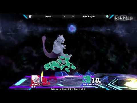 PREVO 2017 Part 2 WR2 - Kami (Mewtwo) vs SAK|Skylar (Mr. Game & Watch)