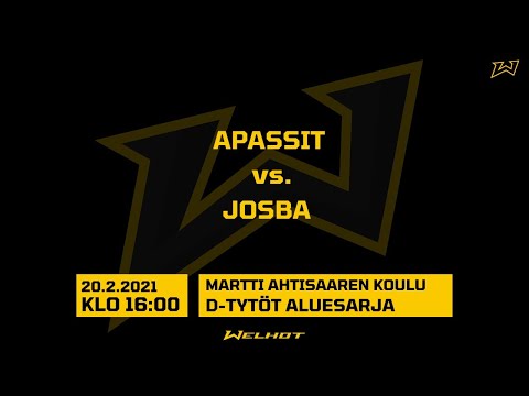 D-tytöt aluesarja: Apassit vs Josba, Martti Ahtisaaren koulu, Kuopio 20.2.2021