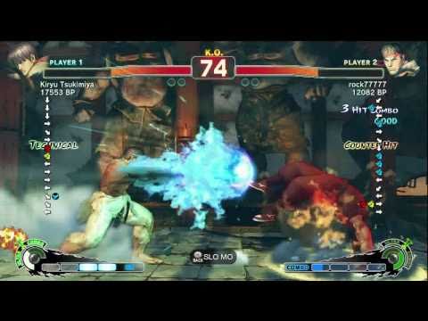 Kiryu Tsukimiya [Guy] vs rock77777 [Ryu] SSF4 Japanese Online Ranked Matches - TRUE-HD