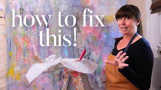 How To Tone Down Intense Backgrounds | Acrylic Paint