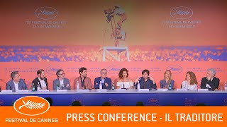 IL TRADITORE  Press conference  Cannes 2  EV
