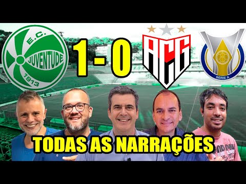Todas as narrações - Juventude 1 x 0 Atlético-GO | Brasileirão 2024