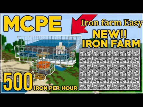 Minecraft Easy IRON FARM Without a Zombie - Tutorial 1.18+Minecraft Easiest 1 Zombie 3 Villager Iro