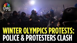 Winter Olympics Protests: Police Fire Tear Gas At Demonstrators | Italy News | Milan | N18G