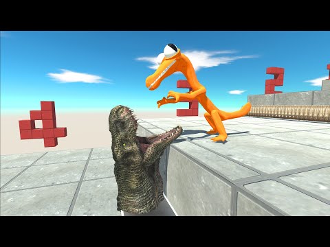 Jump Over The Head Of The Dinosaur T-rex - Animal Revolt Battle Simulator