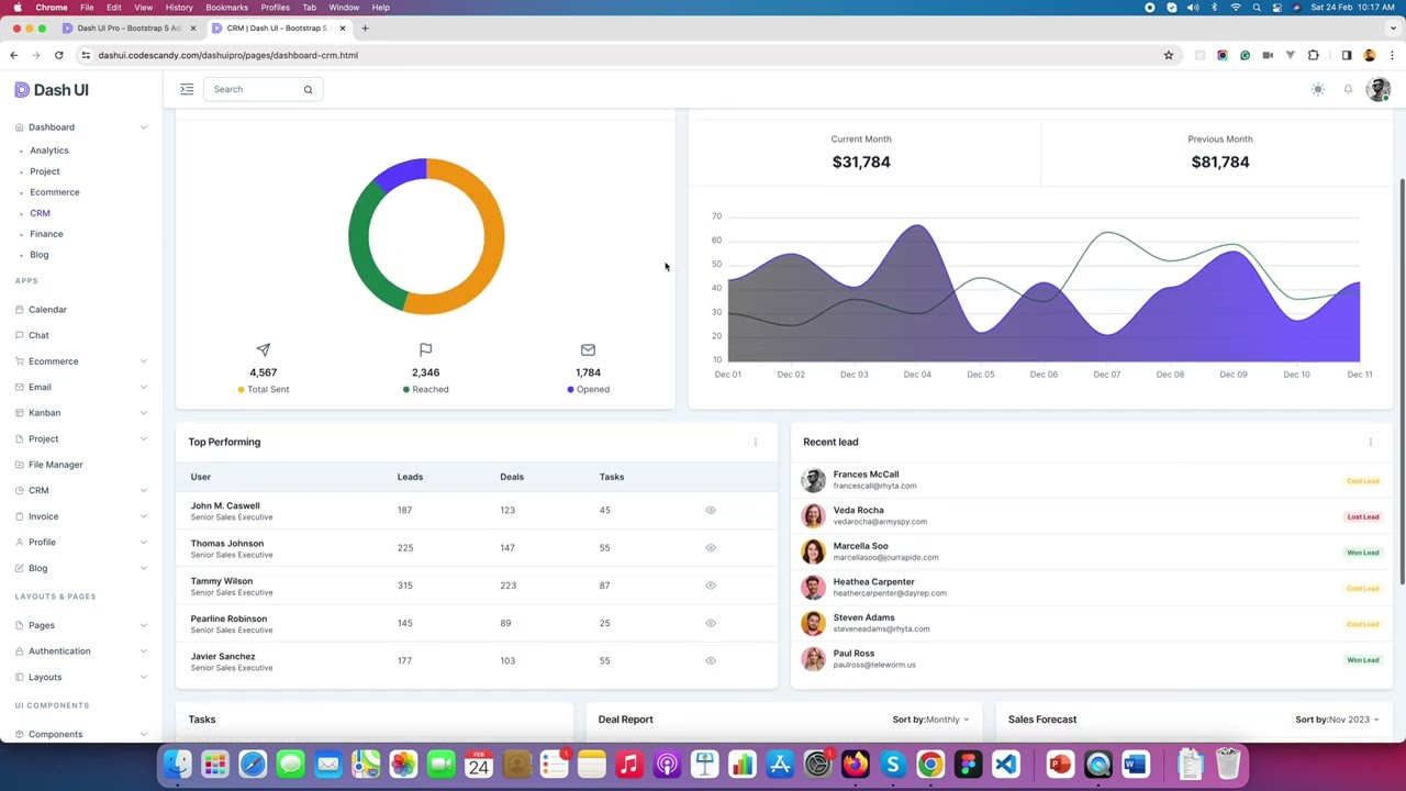 Build an awesome web app using this excellent template-Dash UI | Modern Admin Dashboard Web Template