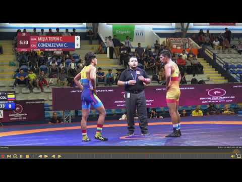 Round 3 GR - 63 kg: C. MEJIA TEPEN (GUA) v. C. GONZALEZ VAH (COL)