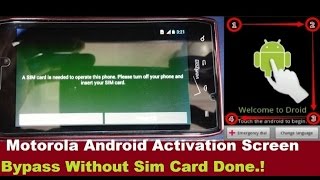 Motorola Droid Razr Bypass Activation Screen Without Sim Card
