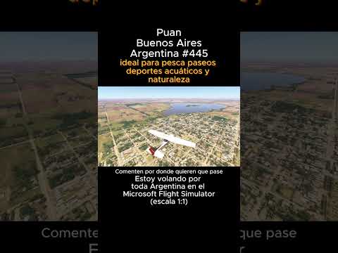 Puan, Buenos Aires desde el Microsoft Flight Simulator #puan #buenosaires #msfs #joaha45