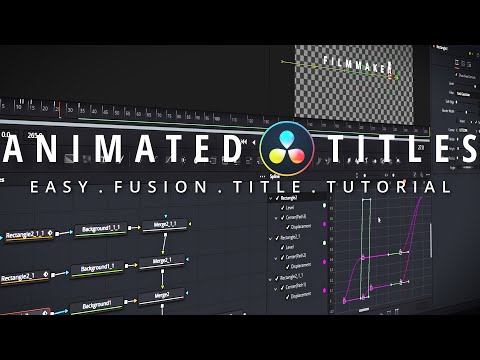 Make Modern Animated Titles In Davinci Resolve 16 FREE