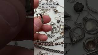 Thrift Store Finds Silver Jewelry Edition #jewelry #ebay #thriftstore #silver #reseller