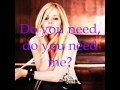 I love you - Avril Lavinge w/lyrics 